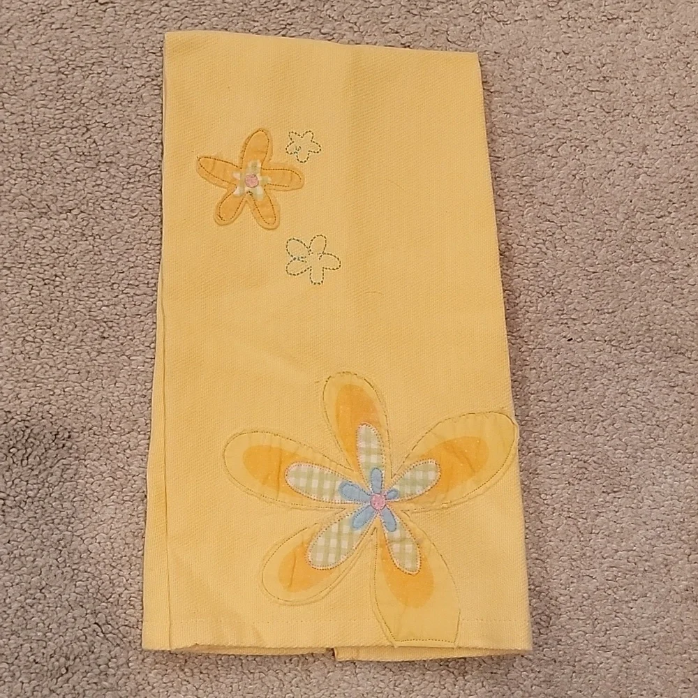 Hand Towel Yellow Flower